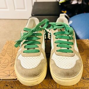 Veja Extra-White and Almond Sneakers